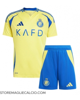 Al-Nassr Maglia Gara Casa Repliche 2024-25 Bambino Maniche Corte